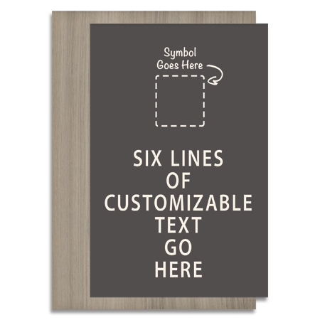 6-line General Information Sign w/Symbol